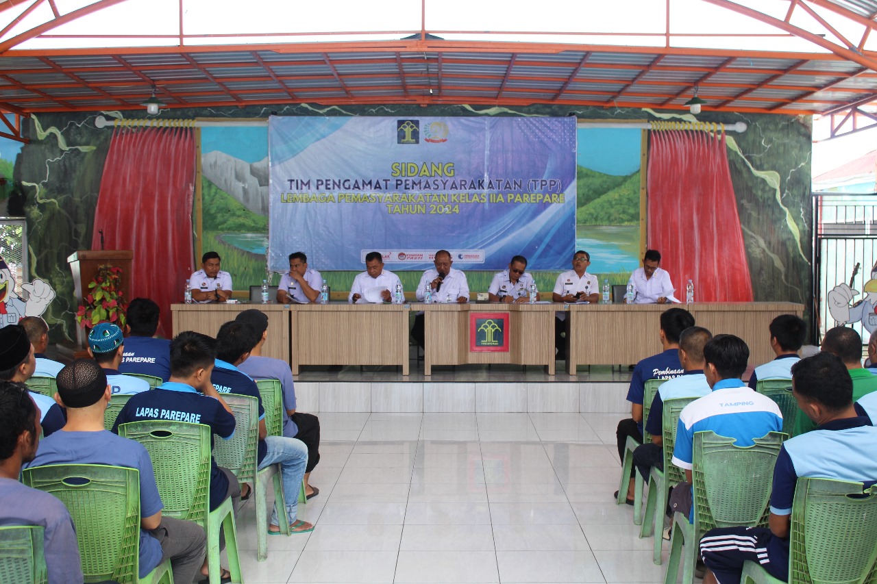Sidang Tim Pengamat Pemasyarakatan di Lapas IIA Parepare Bahas Program Reintegrasi Sosial Warga Binaan