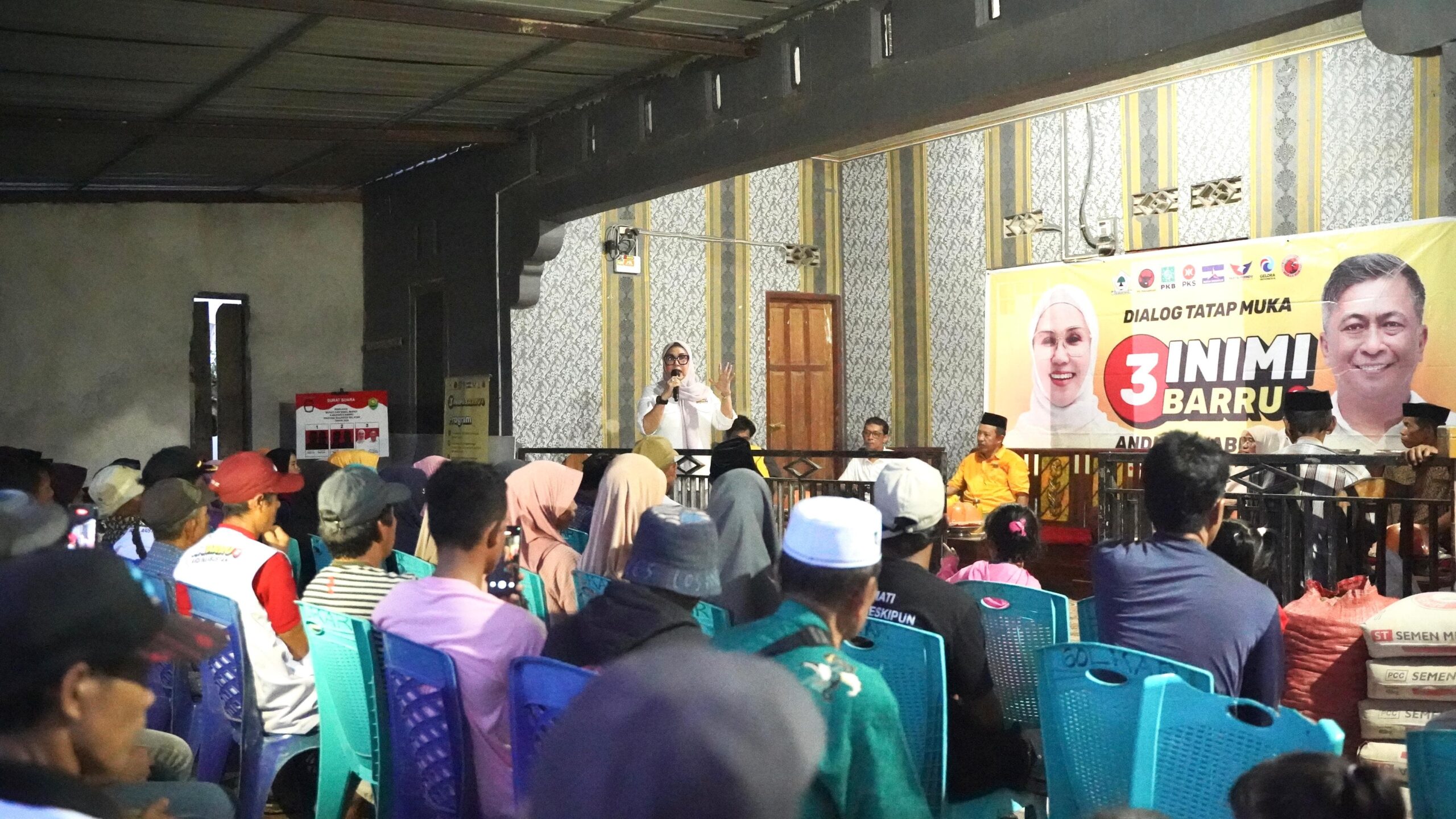 Kampanye di Dusun Labaka, Infrastruktur dan Irigasi Jadi Fokus Utama Andi Ina untuk Desa Bulo Bulo