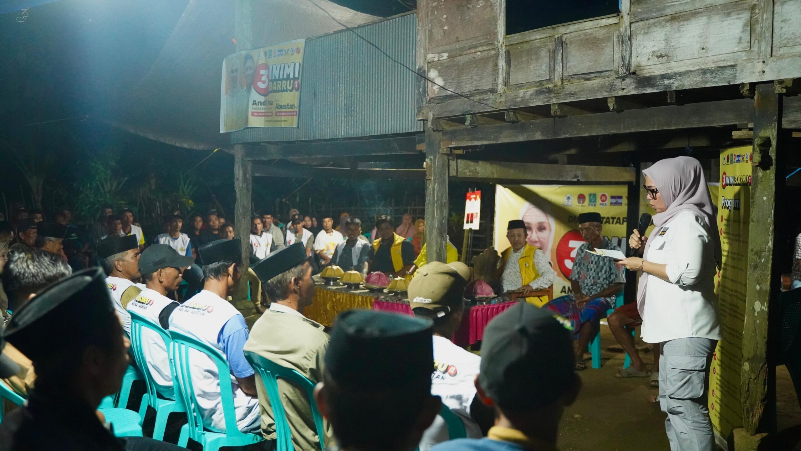 Kampanye di Desa Bulo Bulo, Andi Ina Janjikan Infrastruktur, Pertanian, dan Pendidikan Lebih Baik