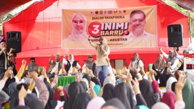 Kampanye di Mallusetasi, Andi Ina Tegaskan Komitmen pada Pendidikan dan Peran Barru sebagai Penyangga IKN