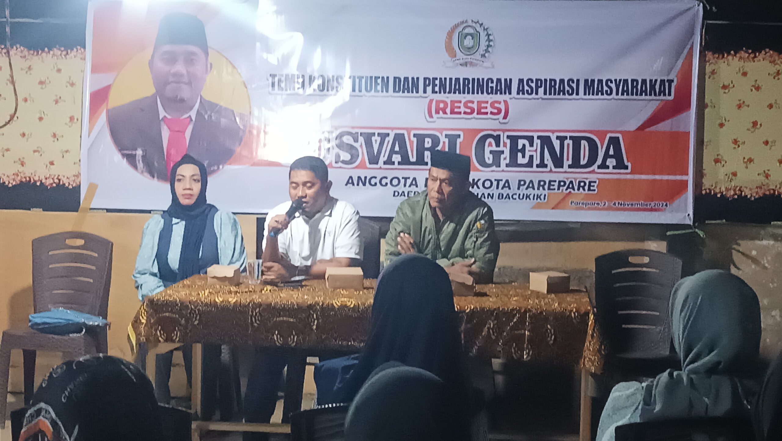 Legislator PKS Parepare Jusvari Genda Temu Konsttituen, Siap Perjuangkan Aspirasi Perbaikan Infrastruktur Bacukiki