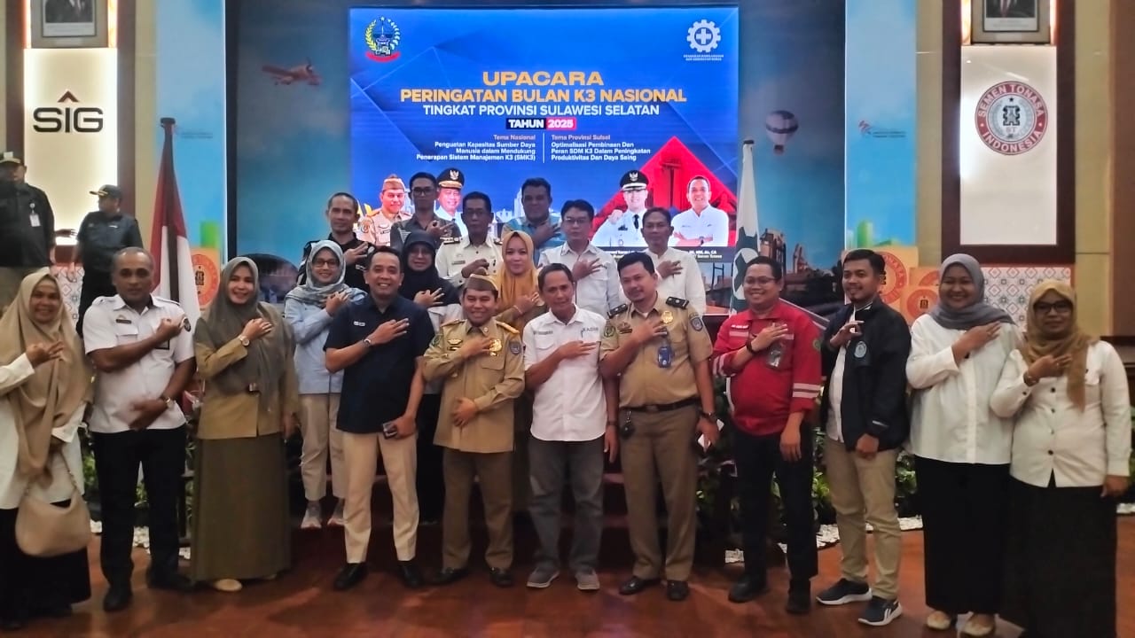 Peringatan Bulan K3 Nasional 2025 di Sulsel: Komitmen Meningkatkan Keselamatan Kerja