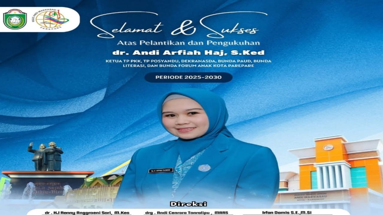 RSUD Andi Makkasau Apresiasi Pelantikan dr. Andi Arfiah sebagai Ketua TP PKK dan Dekranasda
