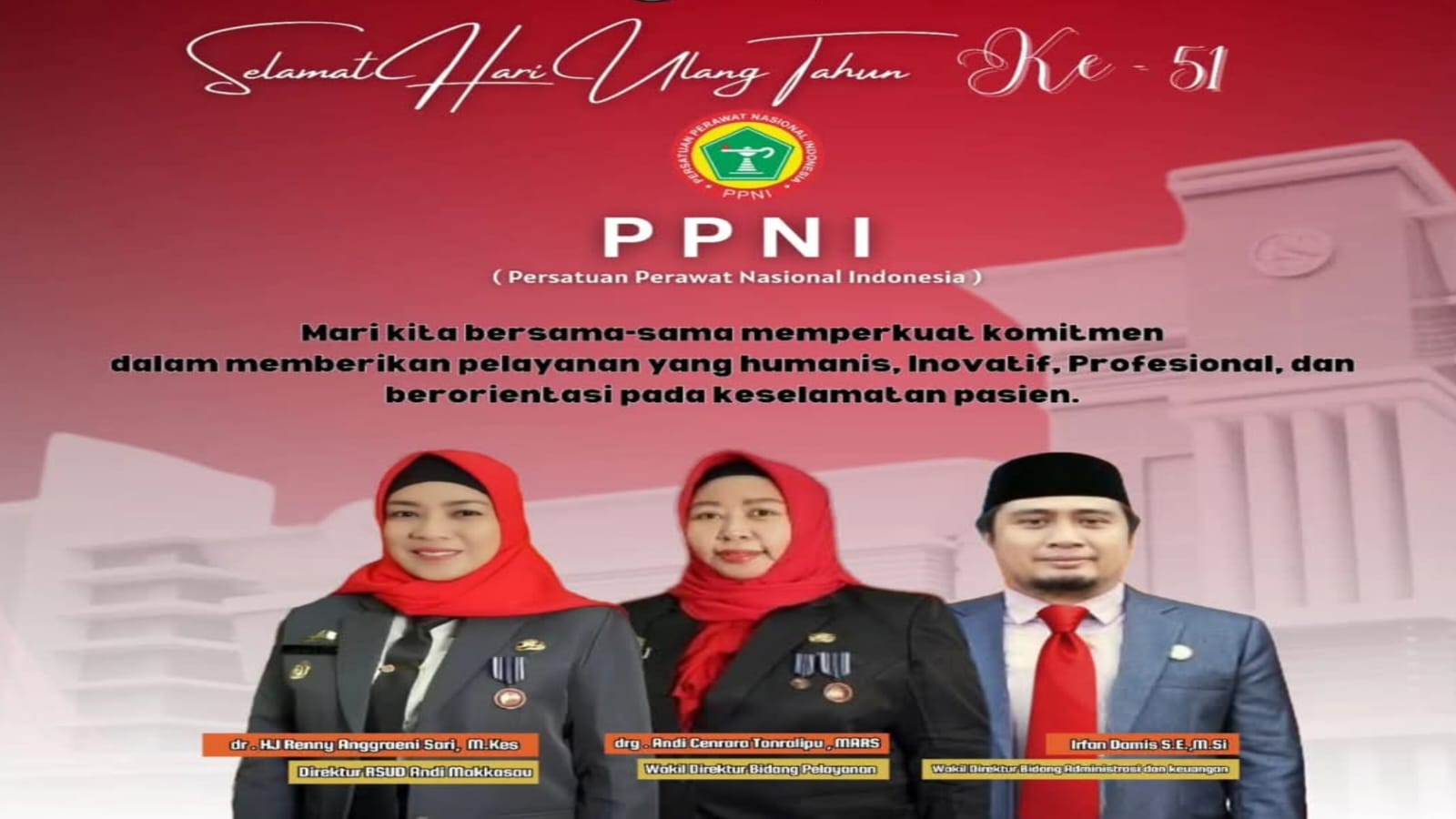 Peringati HUT ke-51 PPNI, RSUD Andi Makkasau Tegaskan Komitmen Dukung Profesi Perawat