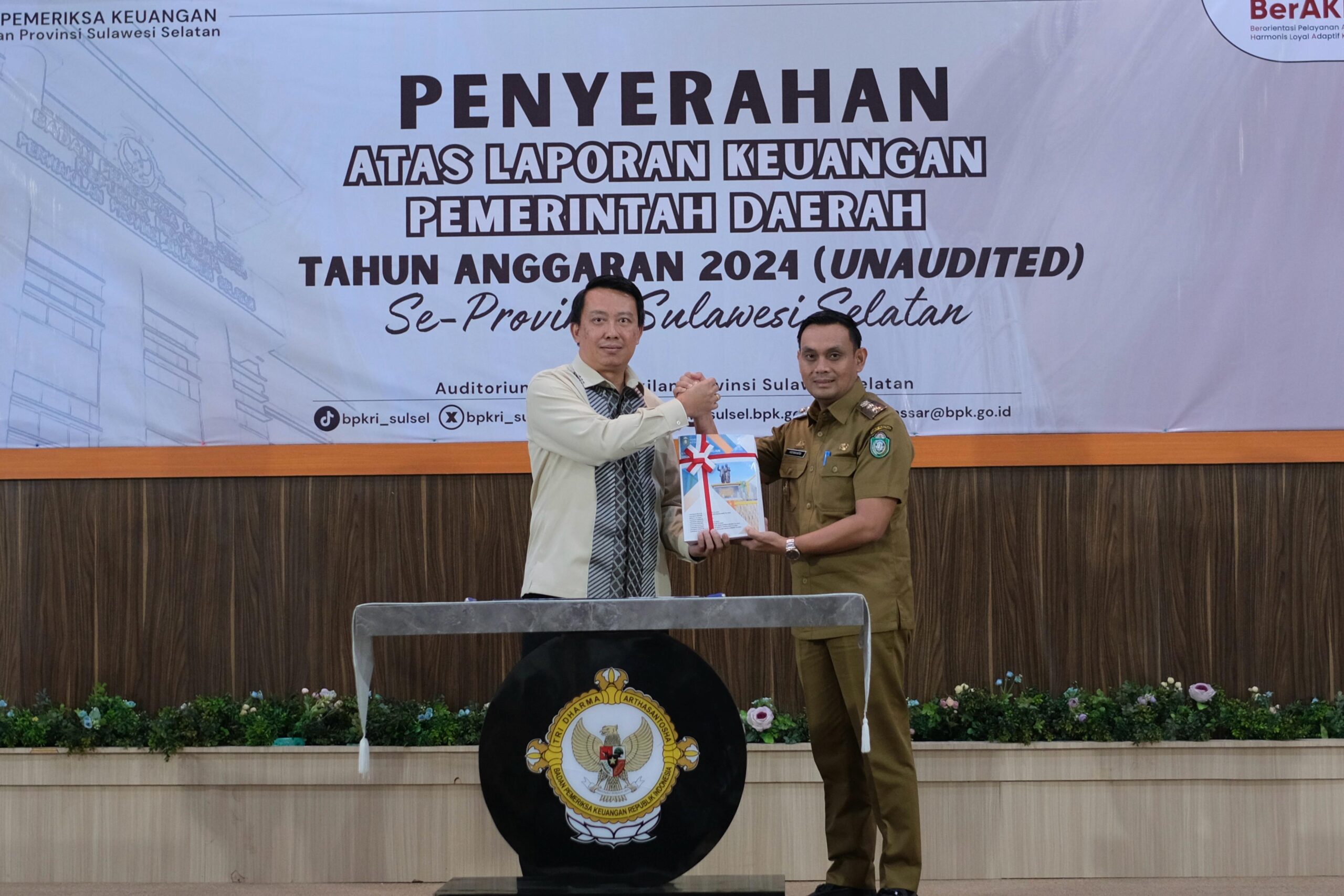 Komitmen Tingkatkan Akuntabilitas, Pemkot Parepare Serahkan LKPD 2024 ke BPK Sulsel