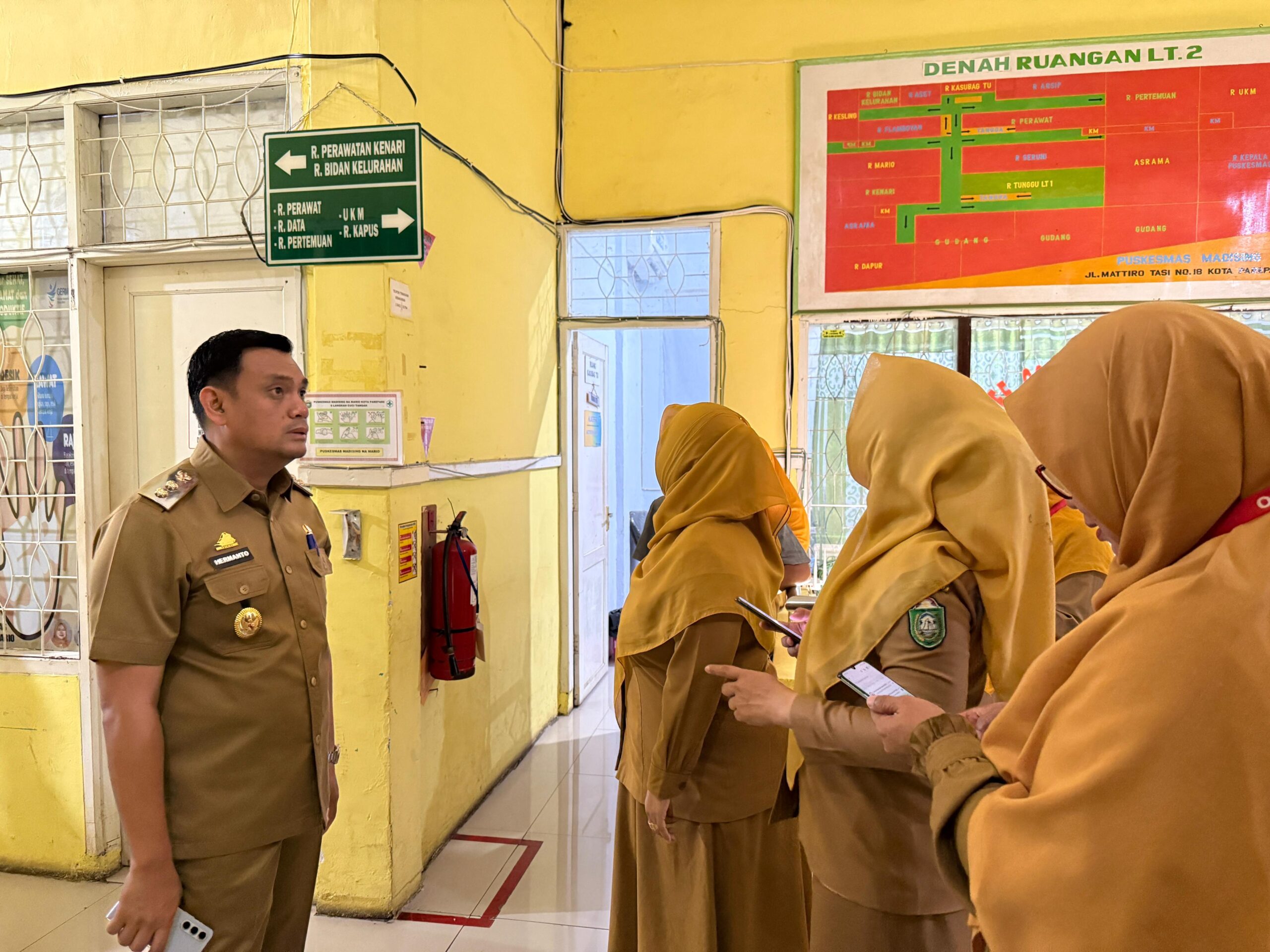 Wakil Wali Kota Parepare Hermanto Sidak Puskesmas Madising Na Mario, Tindak Lanjuti Aduan Warga