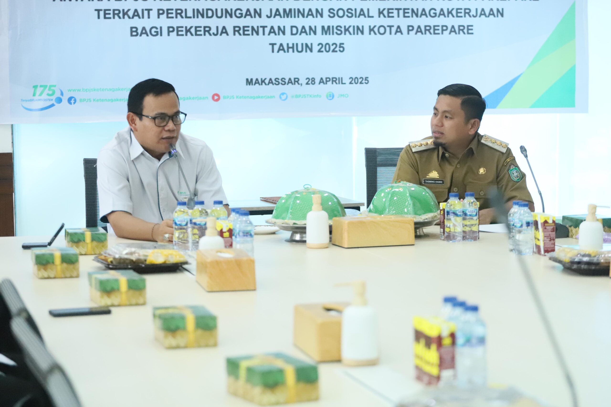 Wali Kota Parepare Tasming Hamid Teken Kerja Sama dengan BPJS Ketenagakerjaan untuk Perlindungan Pekerja Rentan