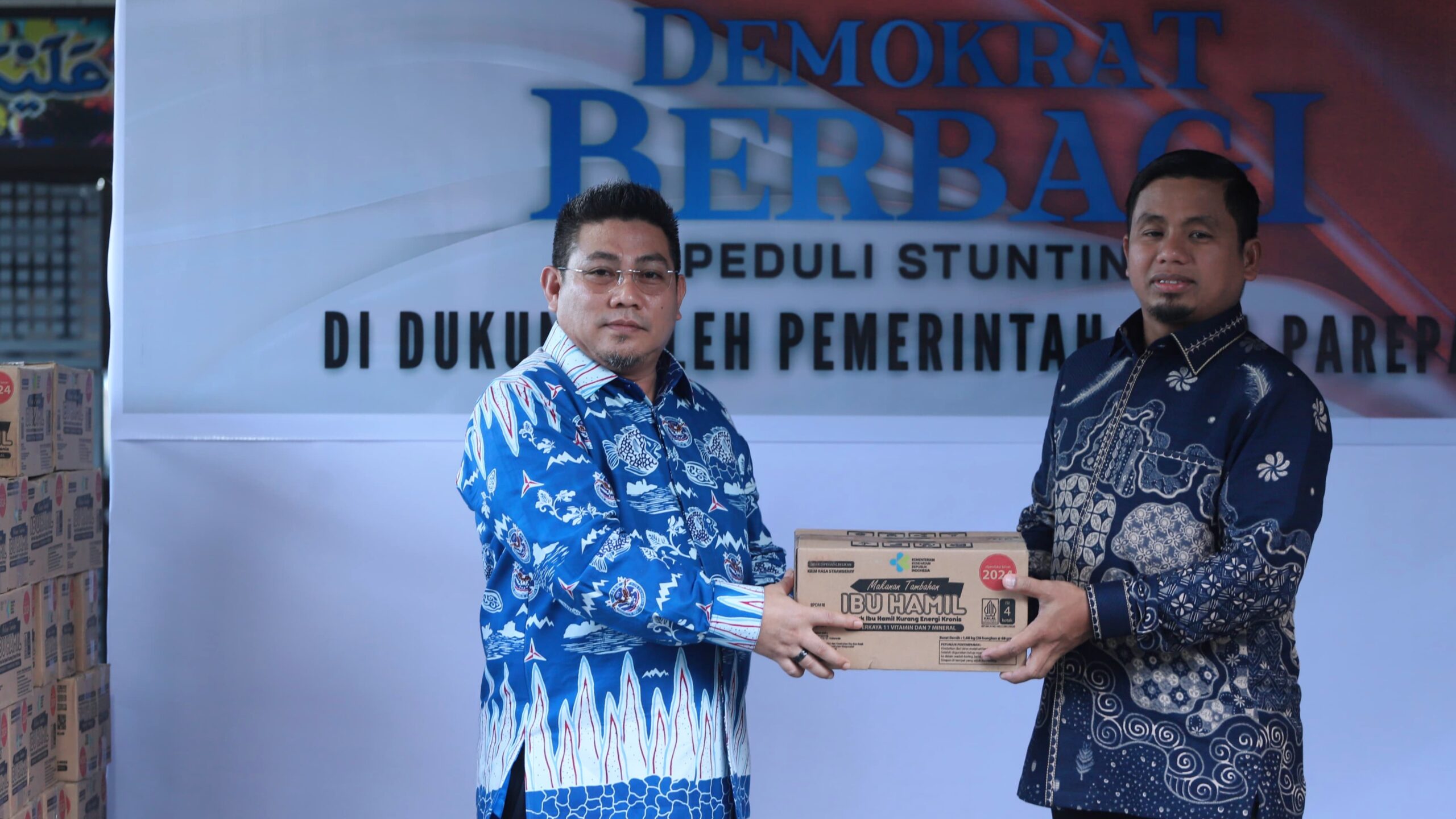 Pemkot Parepare dan Demokrat Kolaborasi Tekan Stunting Lewat Program Berbagi, Tasming Hamid Sampaikan Apresiasi