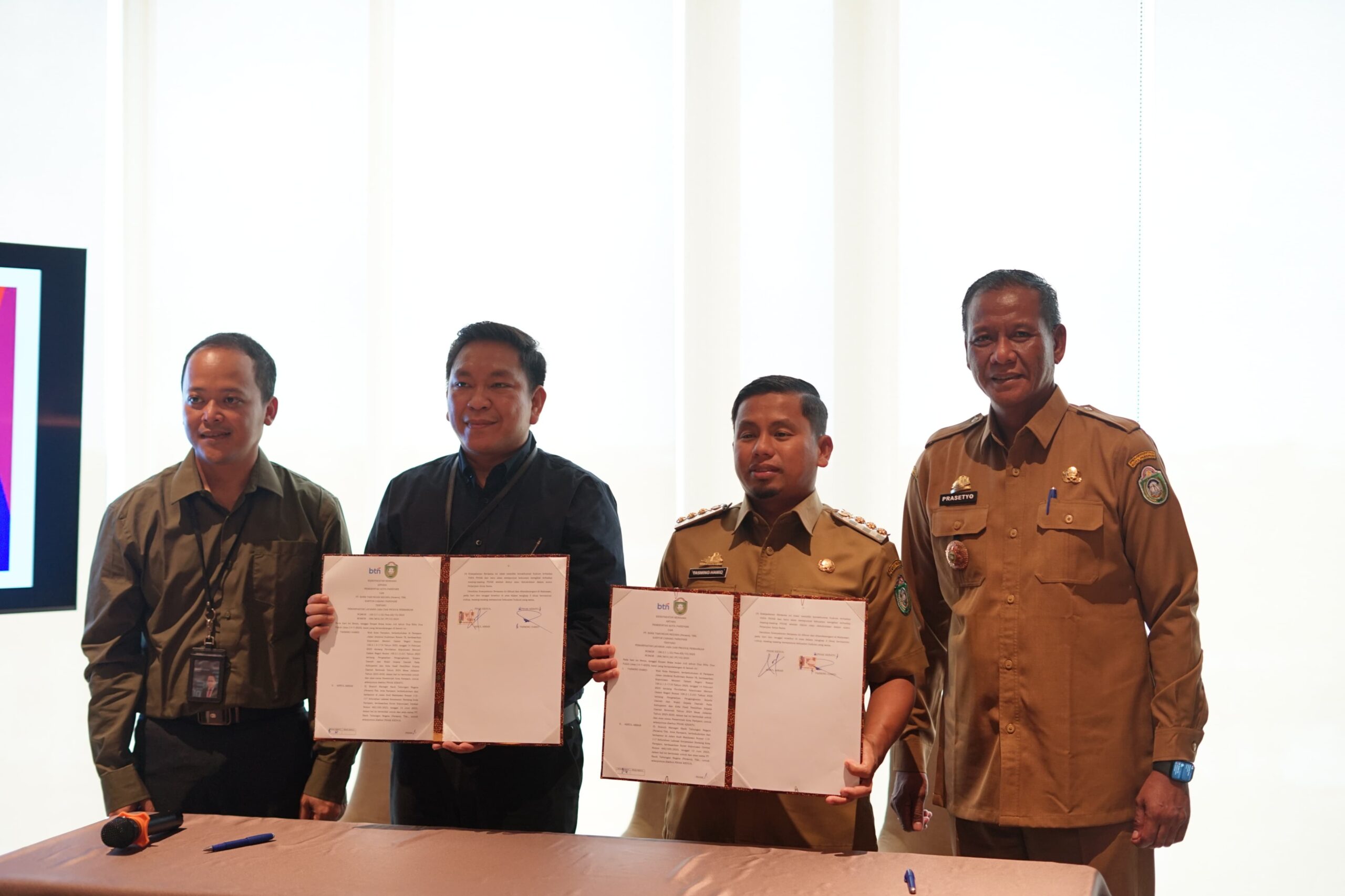 Wali Kota Parepare Tasming Hamid Teken MoU dengan BTN, Dorong Pemberdayaan Ekonomi dan UMKM Lokal