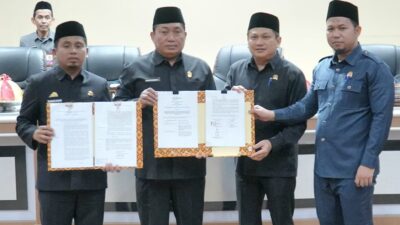 Wali Kota Tasming Hamid Teken Persetujuan Bersama Ranperda Pertanggungjawaban Pelaksanaan APBD 2024