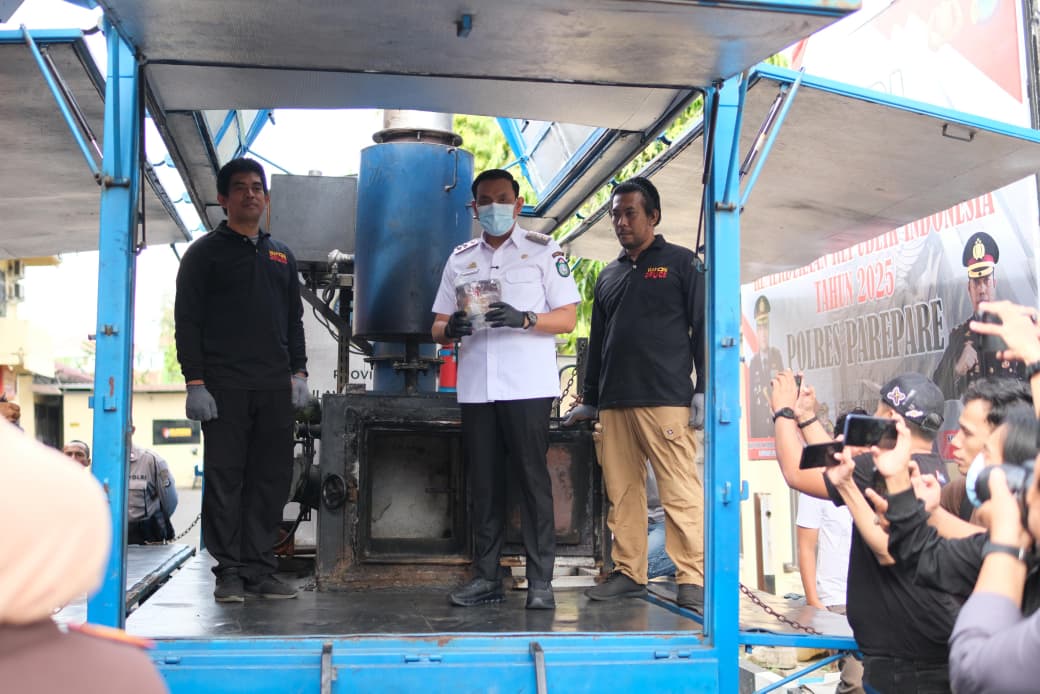 Polres Parepare Musnahkan 20 Kilogram Sabu, Pemkot Apresiasi Komitmen Pemberantasan Narkoba