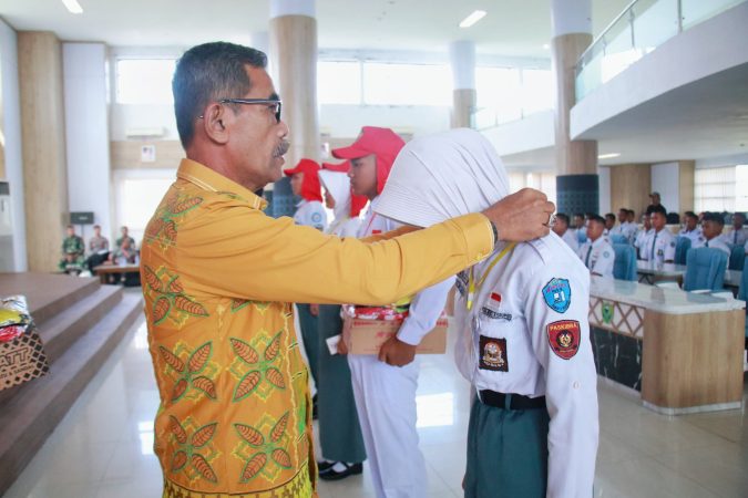 PJ Sekda Barru Resmi Membuka Kegiatan Pemusatan dan Pelatihan Calon Paskibraka Kabupaten Barru 2025