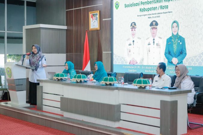 Pemberdayaan Ekonomi Perempuan Berbasis Komunitas dan Keluarga, Ketua PKK Barru Sosialisasi Pembentukan Koperasi PKK