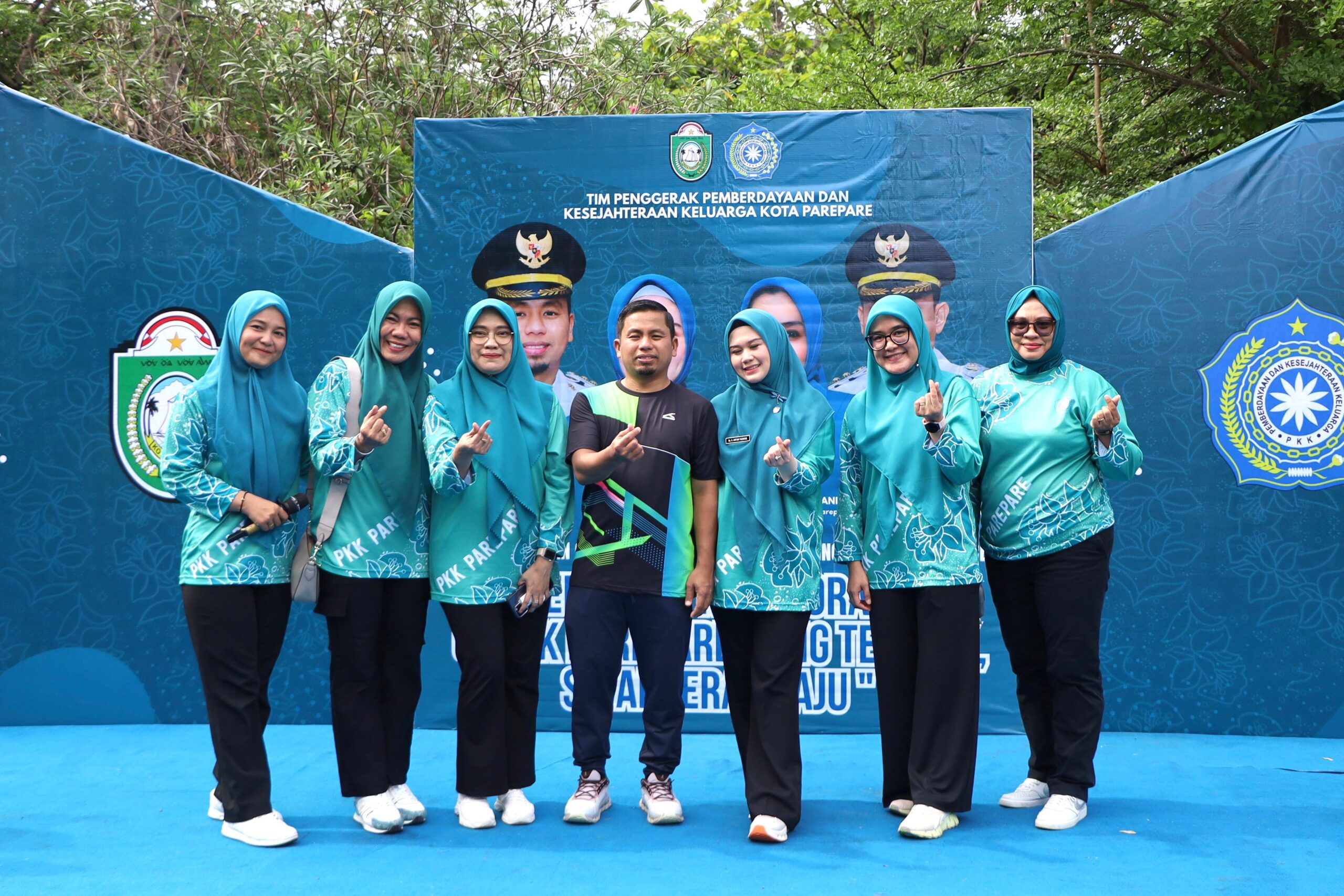 Wali Kota Tasming Hamid Buka Jambore PKK dan Zumba Bersama di Kebun Raya Jompie Parepare