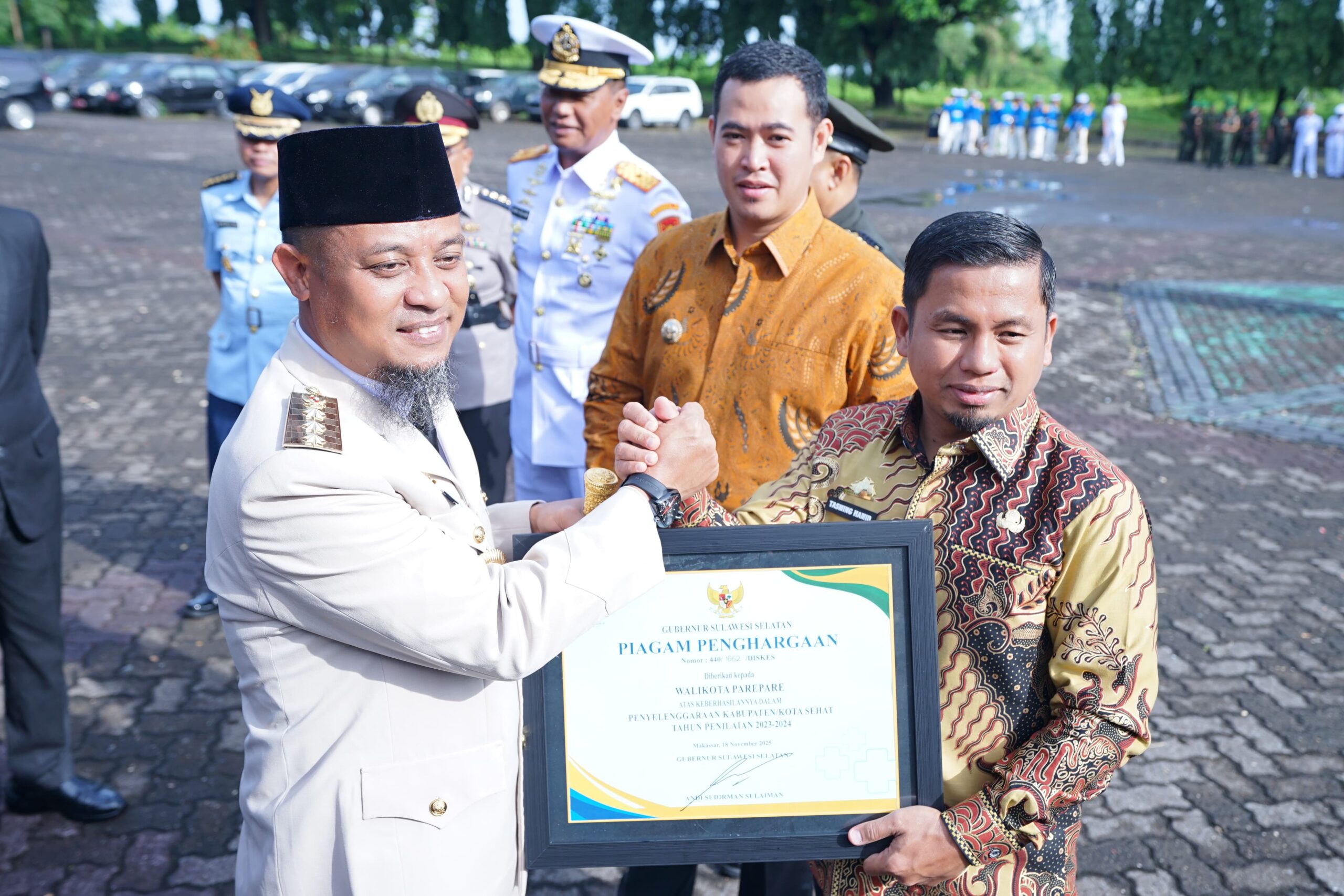 Parepare Raih Penghargaan Kabupaten atau Kota Sehat dari Gubernur Sulsel