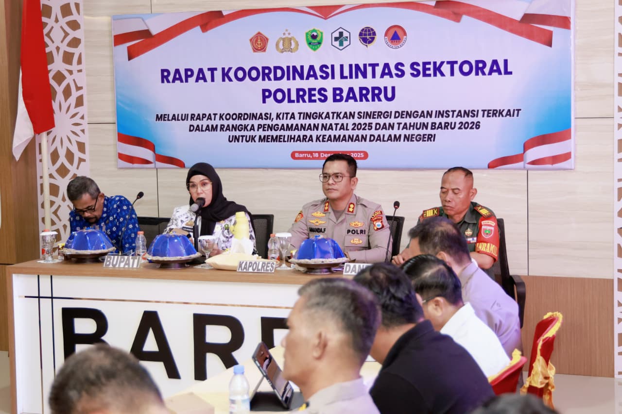 Pemkab Barru Pastikan Pengamanan Natal 2025 dan Tahun Baru 2026 Aman dan Kondusif
